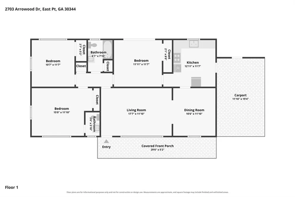 2703 Arrowood Drive East Point, GA 30344