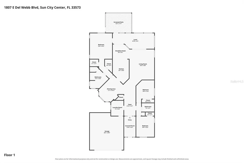 1807 E DEL WEBB BOULEVARD Sun City Center, FL 33573
