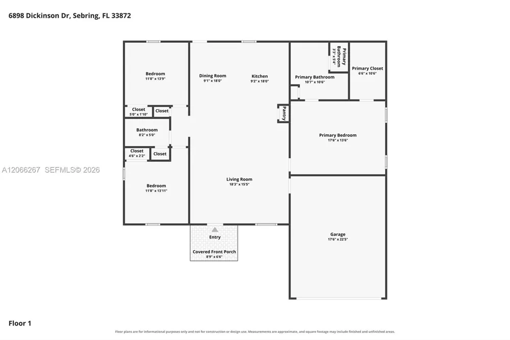 6898 Dickinson Drive Sebring, FL 33872