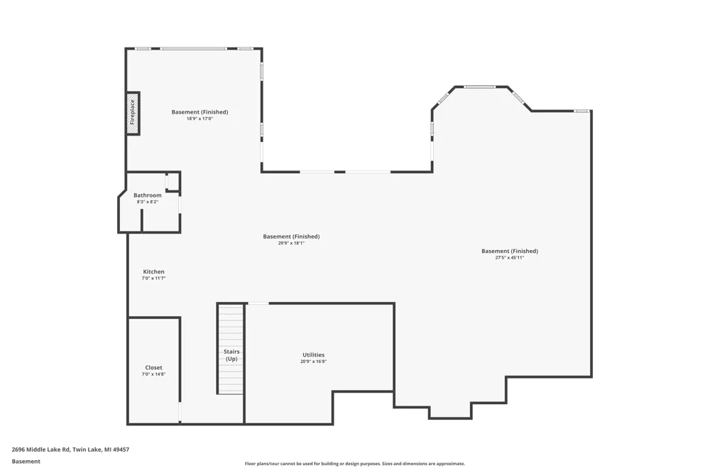 2696 Middle Lake Road Twin Lake, MI 49457