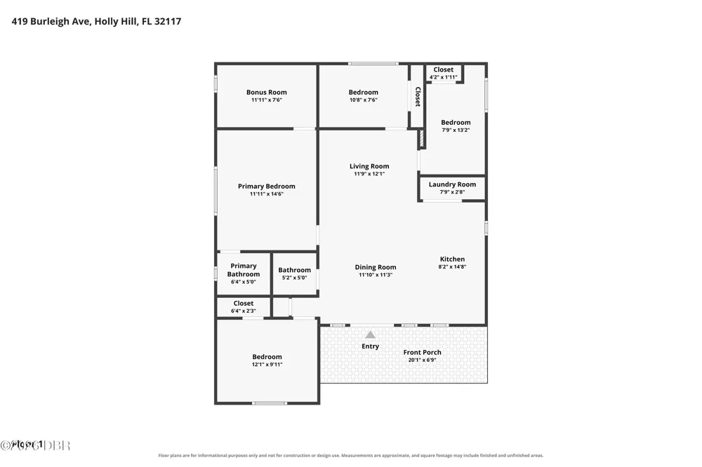 419 Burleigh Avenue Holly Hill, FL 32117