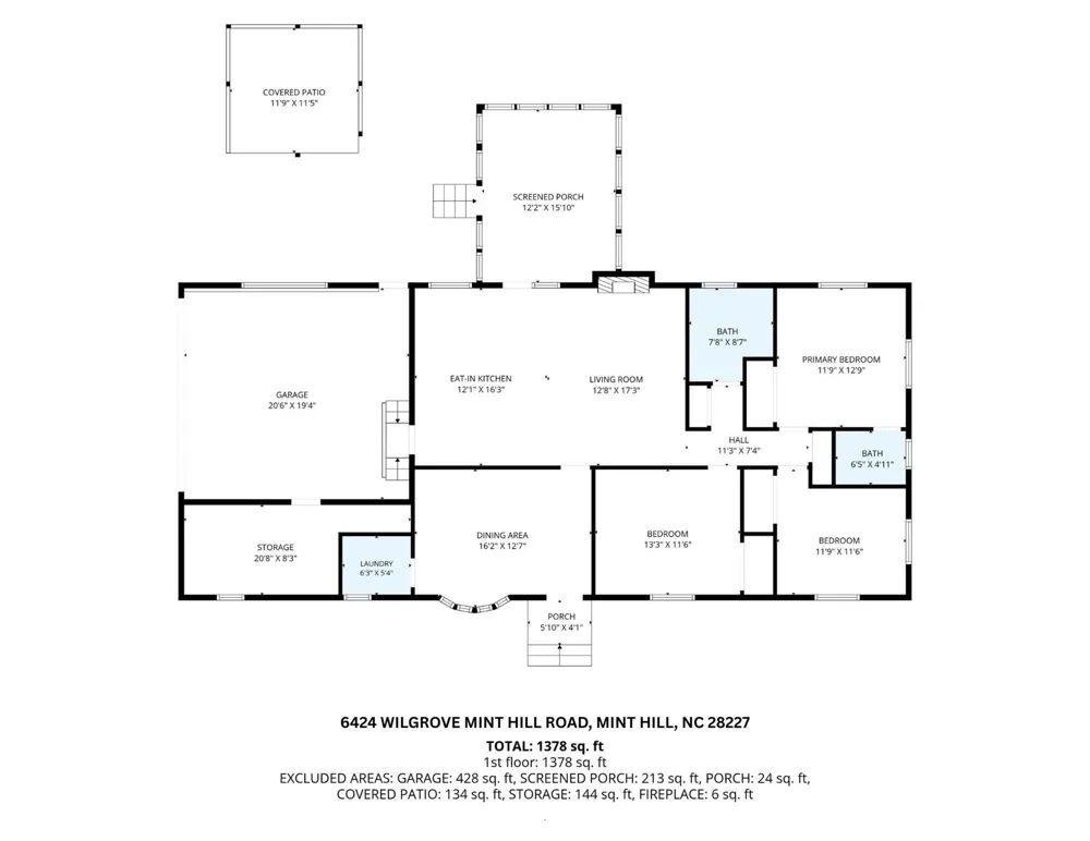 6424 Wilgrove Mint Hill Road Mint Hill, NC 28227