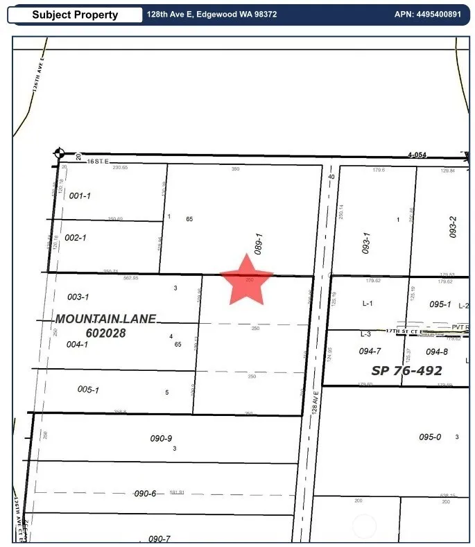 0 128th Avenue E Edgewood, WA 98372