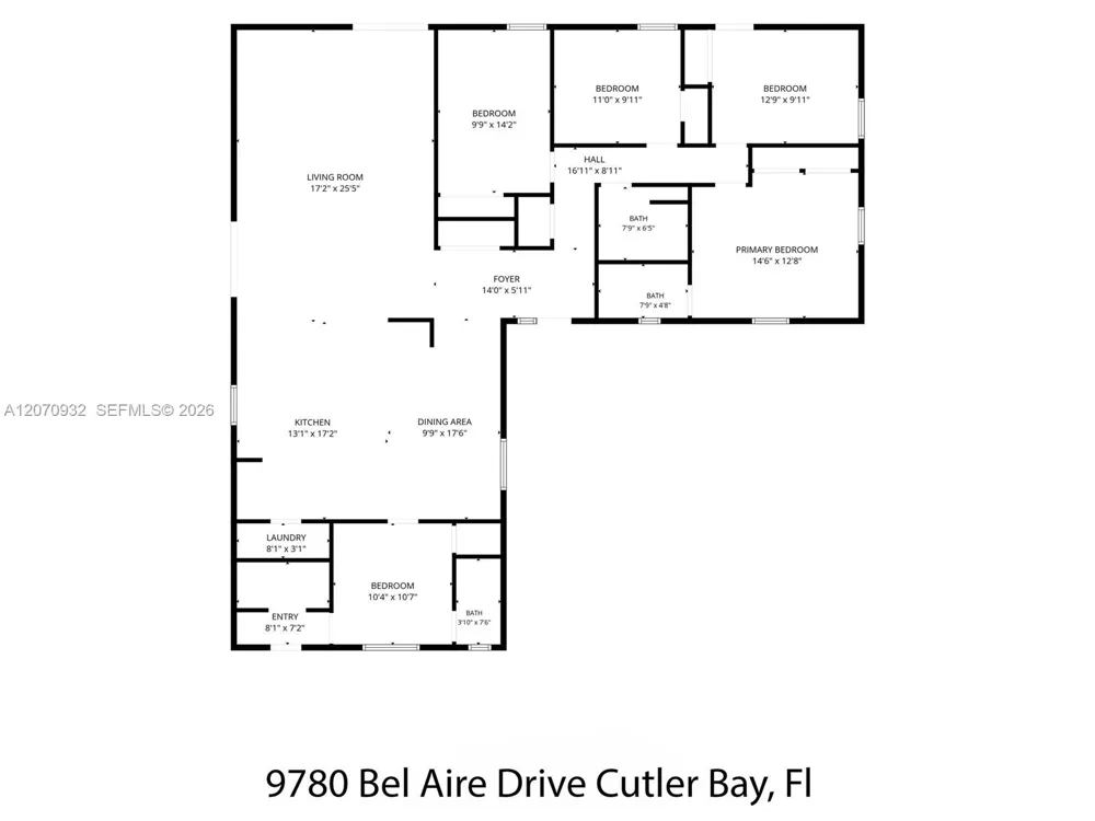 9780 Bel Aire Dr Cutler Bay, FL 33157