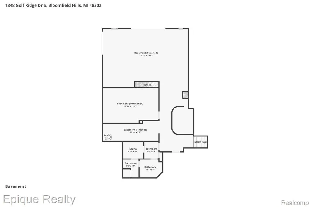 1848 Golf Ridge Drive S Bloomfield Hills City, MI 48302