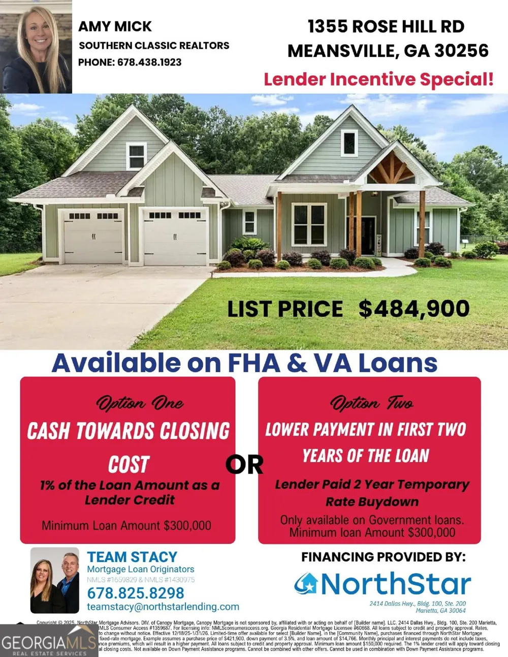 1355 Rose Hill RD Meansville, GA 30256
