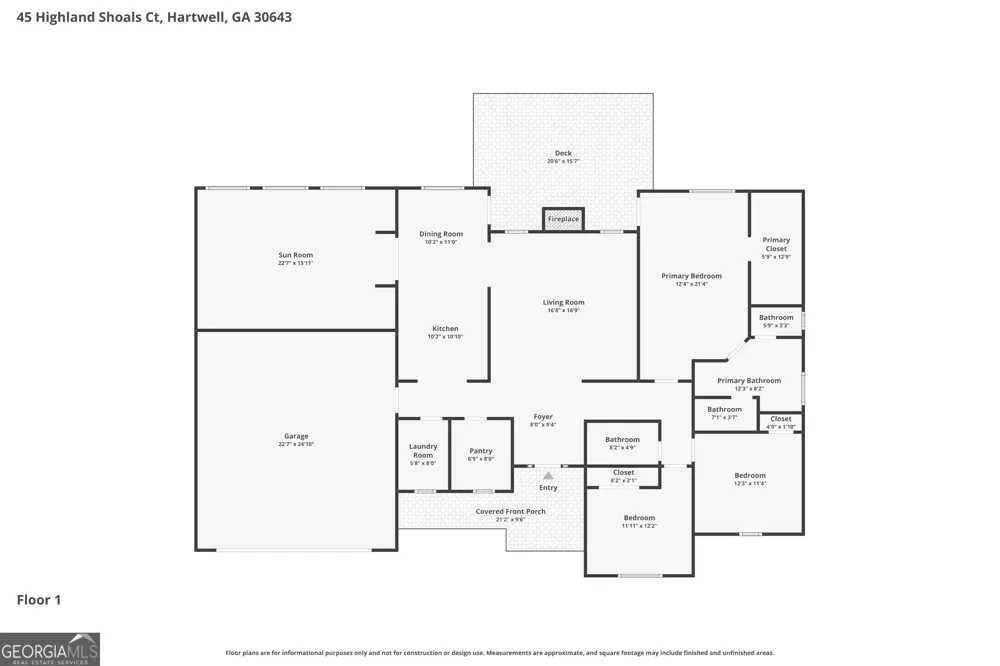 45 Highland Shoals CT Hartwell, GA 30643