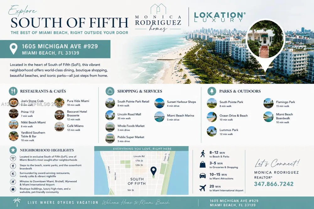 1605 Michigan Ave #929 Miami Beach, FL 33139