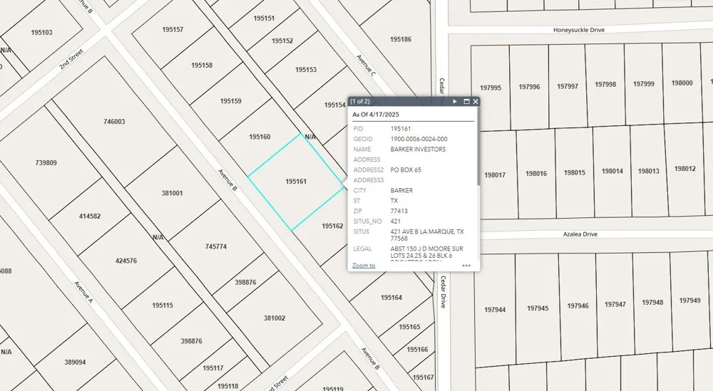421 Avenue B La Marque, TX 77568