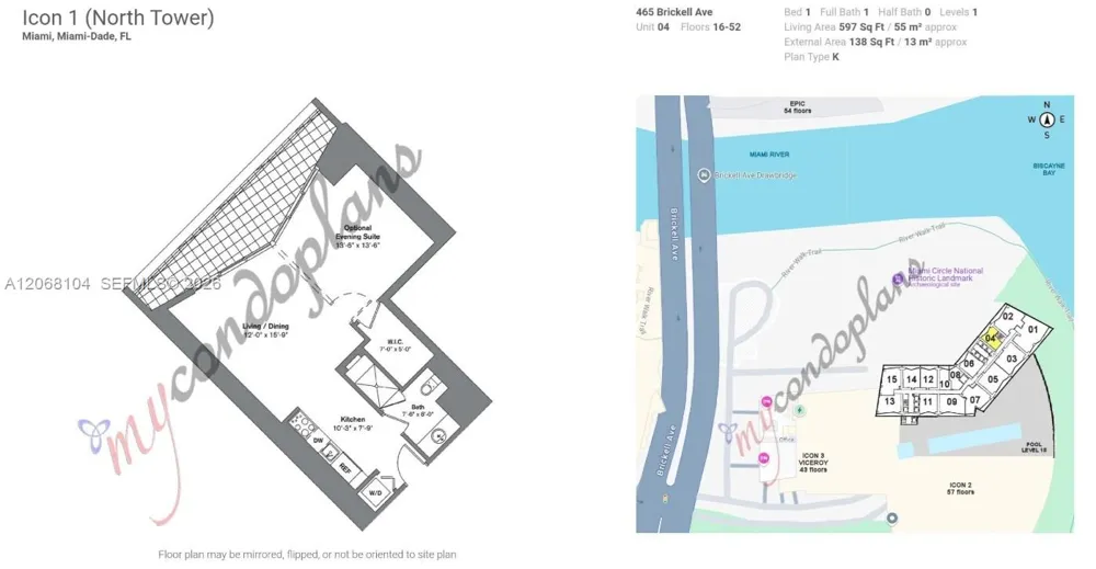 465 Brickell Ave #2504 Miami, FL 33131