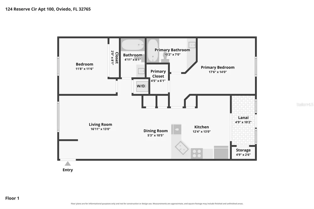 124 RESERVE CIRCLE #100 Oviedo, FL 32765