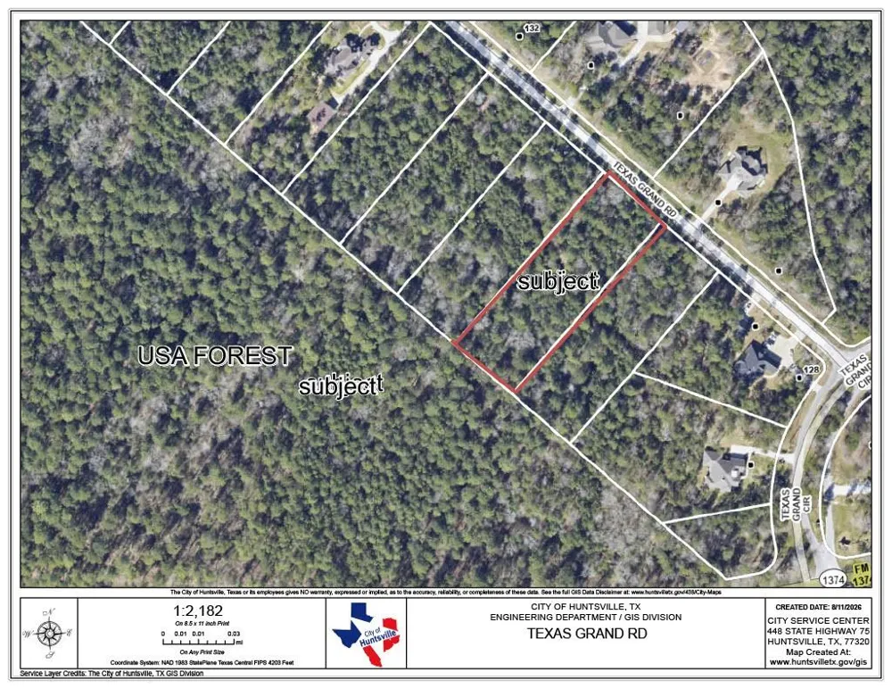 Texas Grand Road Huntsville, TX 77340