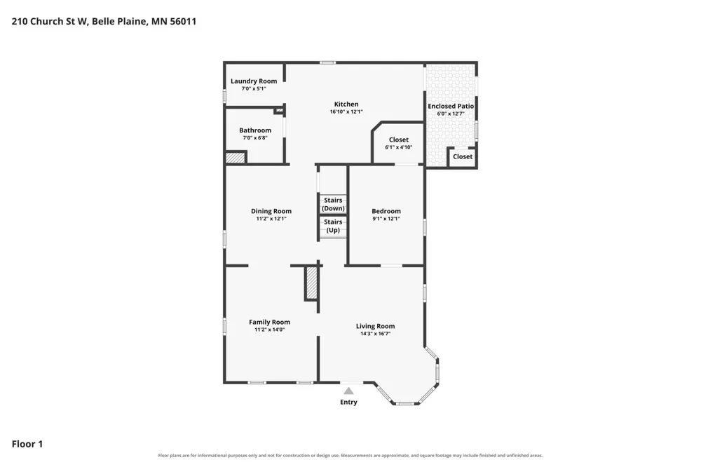 210 W Church Street Belle Plaine, MN 56011