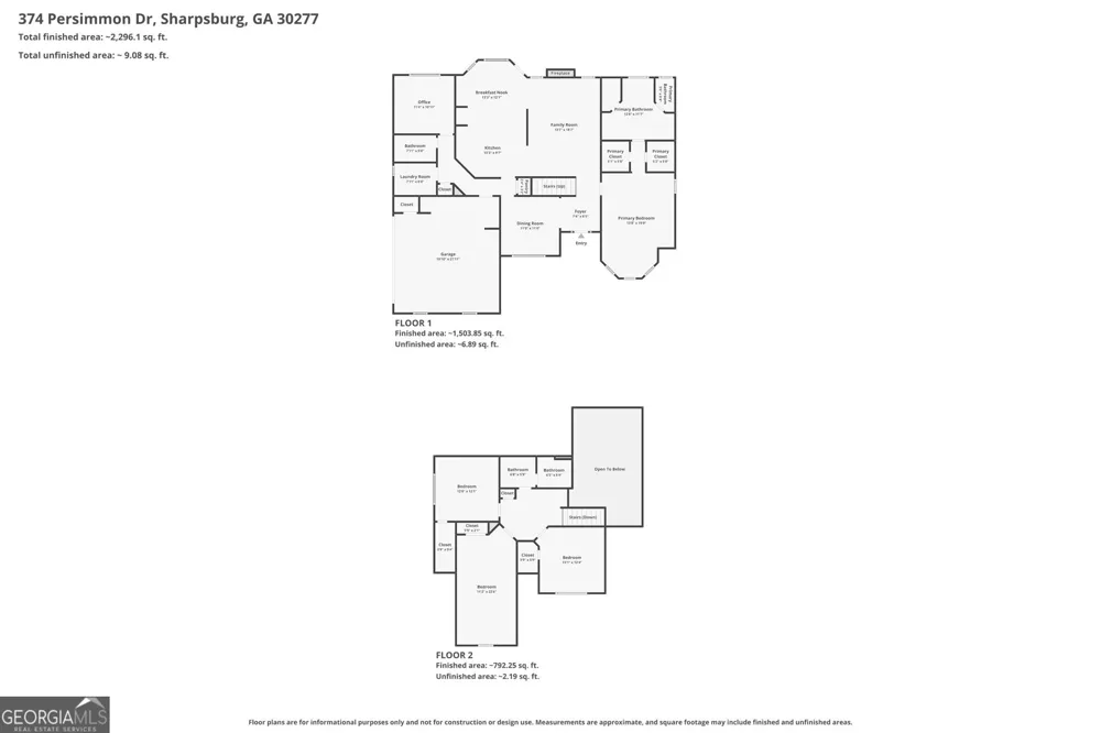 374 Persimmon DR Sharpsburg, GA 30277