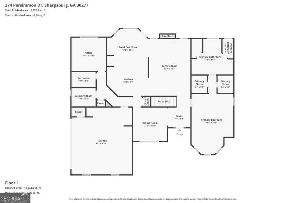 374 Persimmon DR Sharpsburg, GA 30277