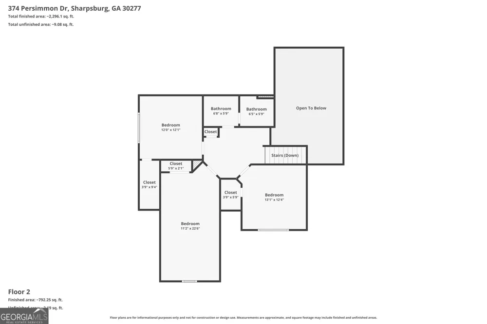 374 Persimmon DR Sharpsburg, GA 30277