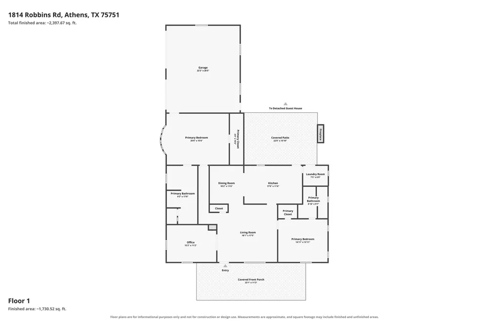 1814 Robbins Road Athens, TX 75751