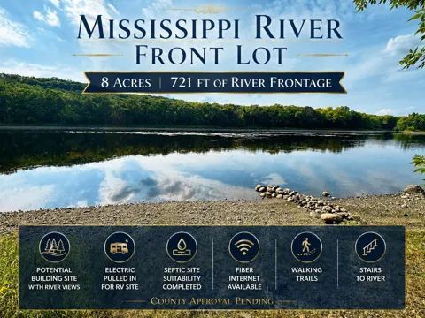 8 Acres Mississippi River Front TBD Bedow Road