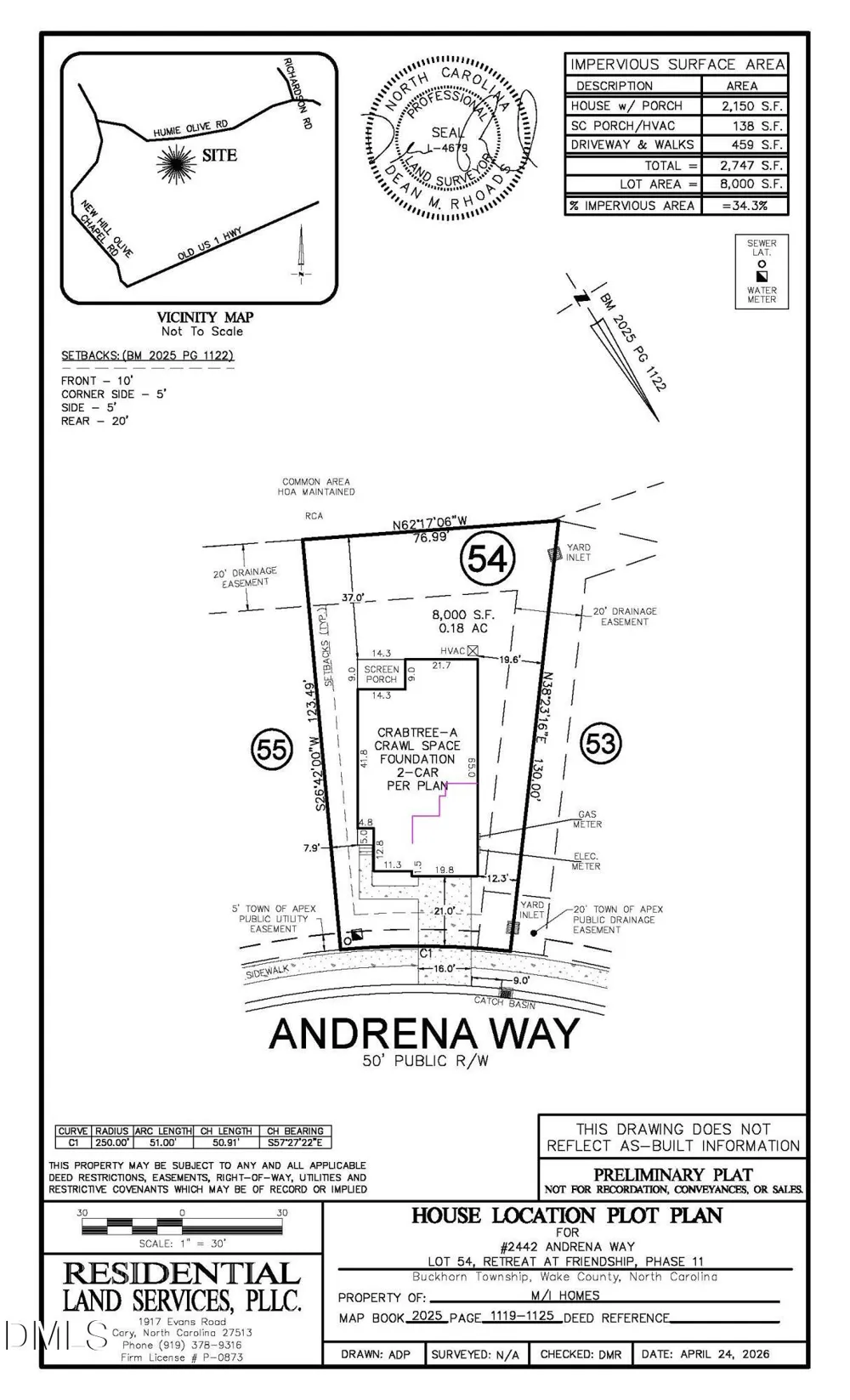 2442 Andrena Way #54 New Hill, NC 27562