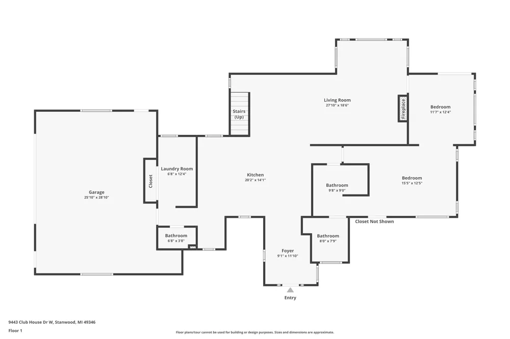 9443 Clubhouse Drive W Canadian Lakes, MI 49346