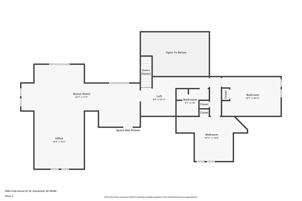 9443 Clubhouse Drive W Canadian Lakes, MI 49346