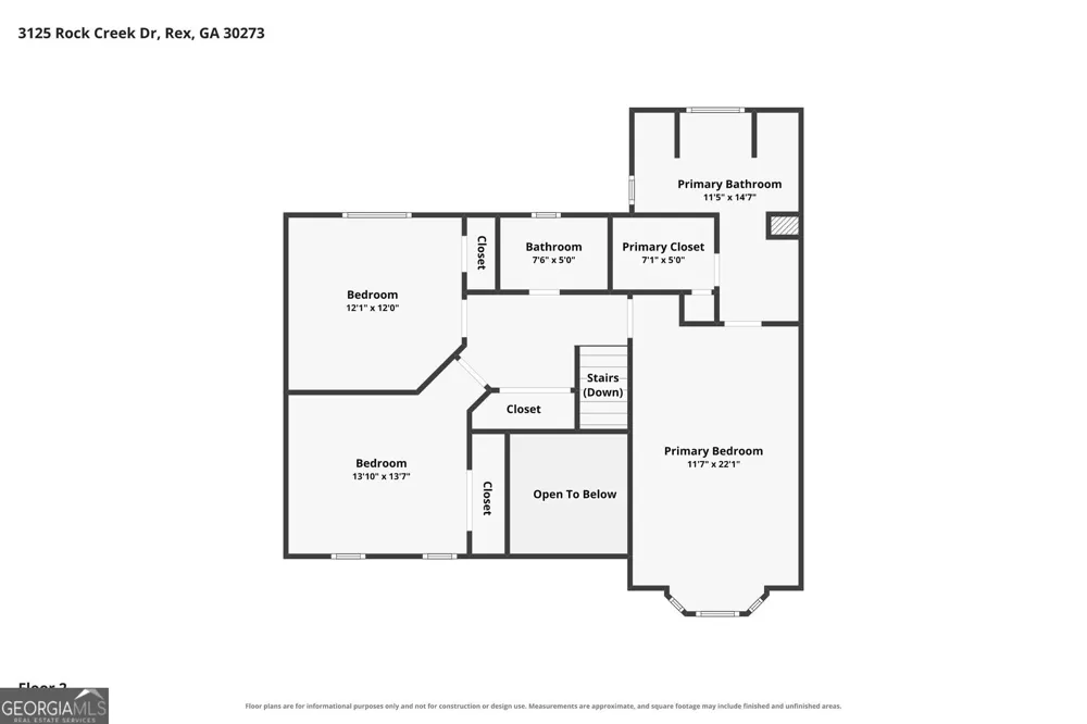 3125 Rock Creek DR Rex, GA 30273