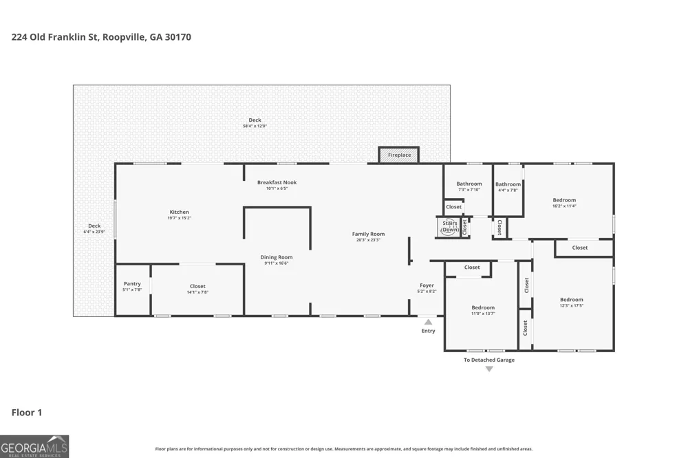 224 Old Franklin ST Roopville, GA 30170