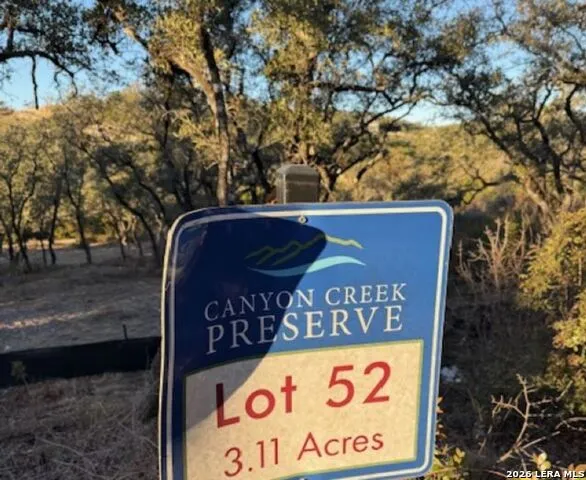LOT 52 Clear Water Cyn Helotes, TX 78023