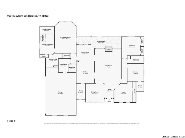 9631 Maytum Cir Helotes, TX 78023