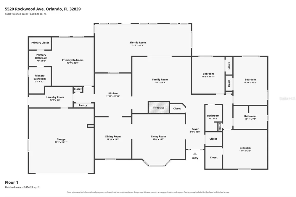 5520 ROCKWOOD AVENUE Orlando, FL 32839