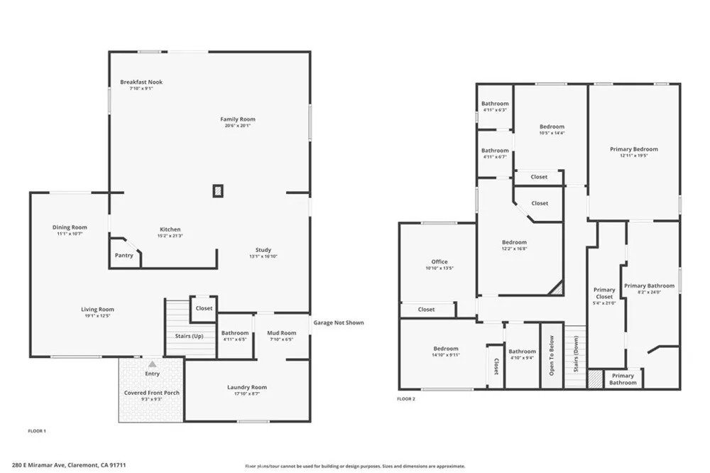 280 E Miramar Claremont, CA 91711