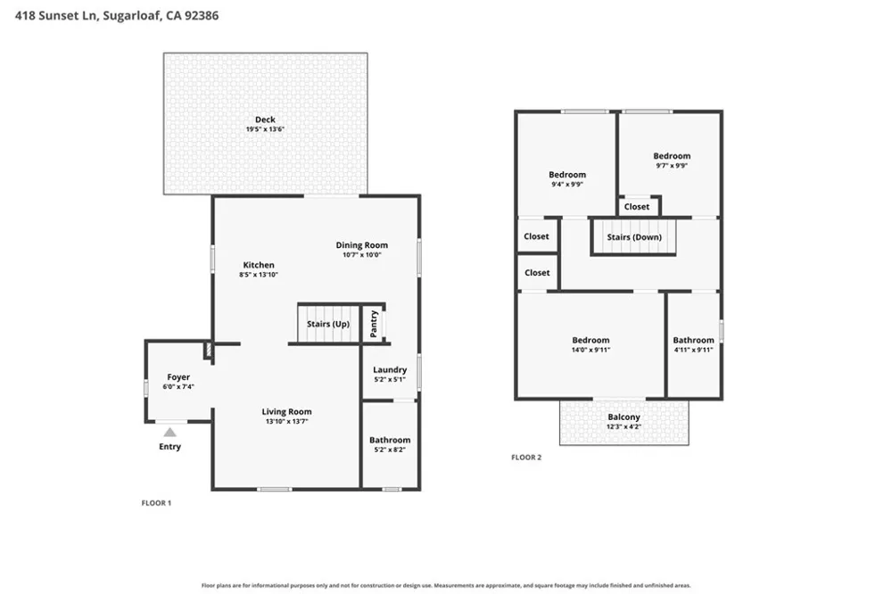 418 Sunset Lane Sugarloaf, CA 92386