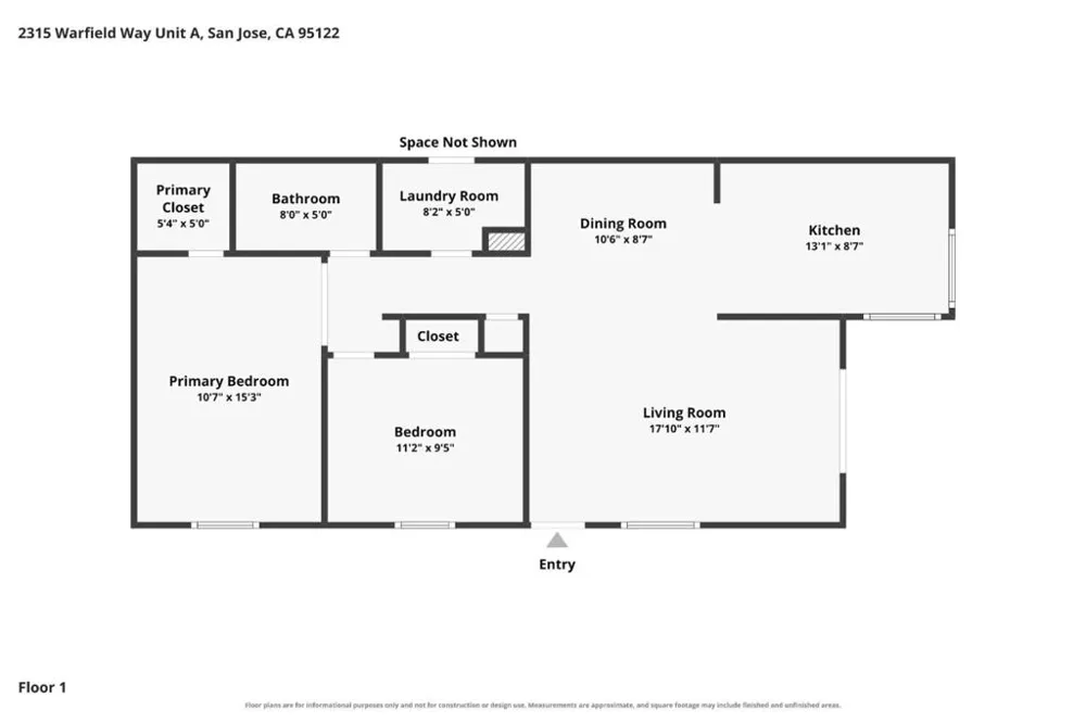 2315 Warfield Way #A San Jose, CA 95122