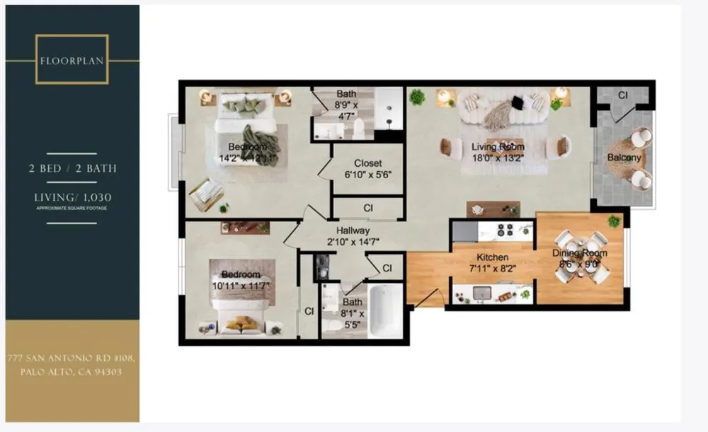 777 San Antonio Road #108 Palo Alto, CA 94303