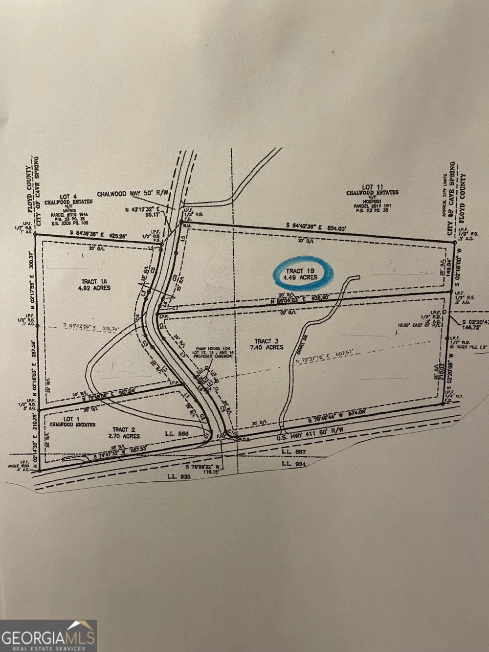 TRACT 1B CHALCREST WAY Cave Spring, GA 30124
