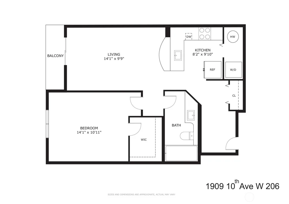 1909 10th Avenue W #206 Seattle, WA 98119