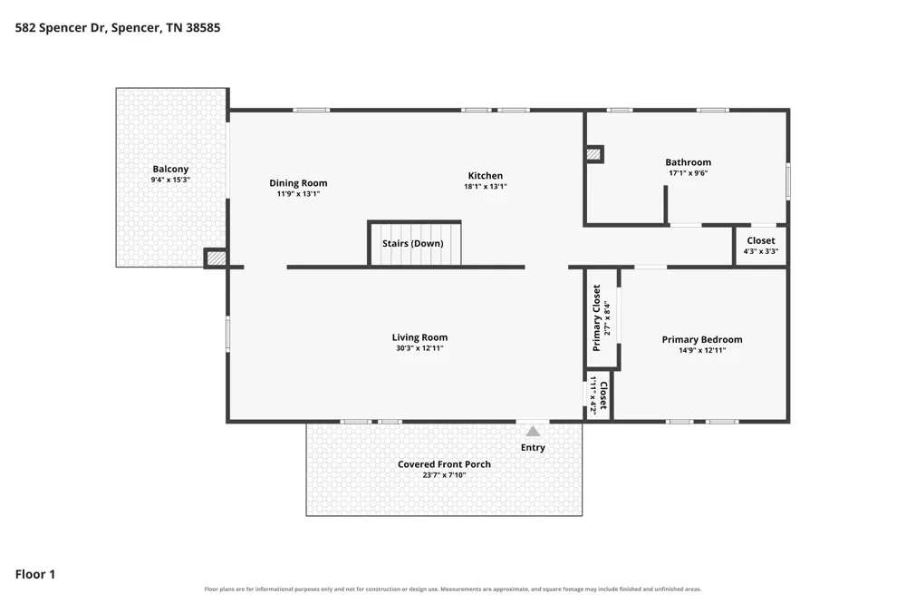582 Spencer Dr Spencer, TN 38585