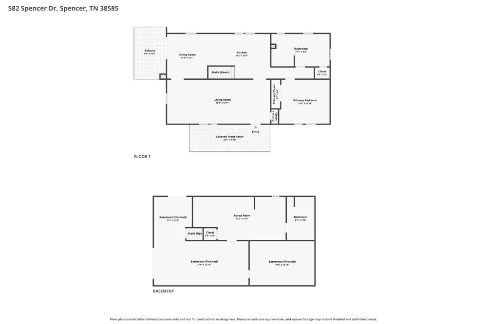 582 Spencer Dr Spencer, TN 38585