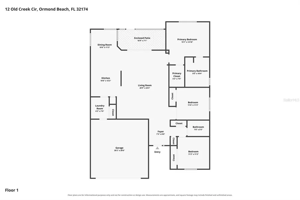 12 OLD CREEK CIRCLE Ormond Beach, FL 32174