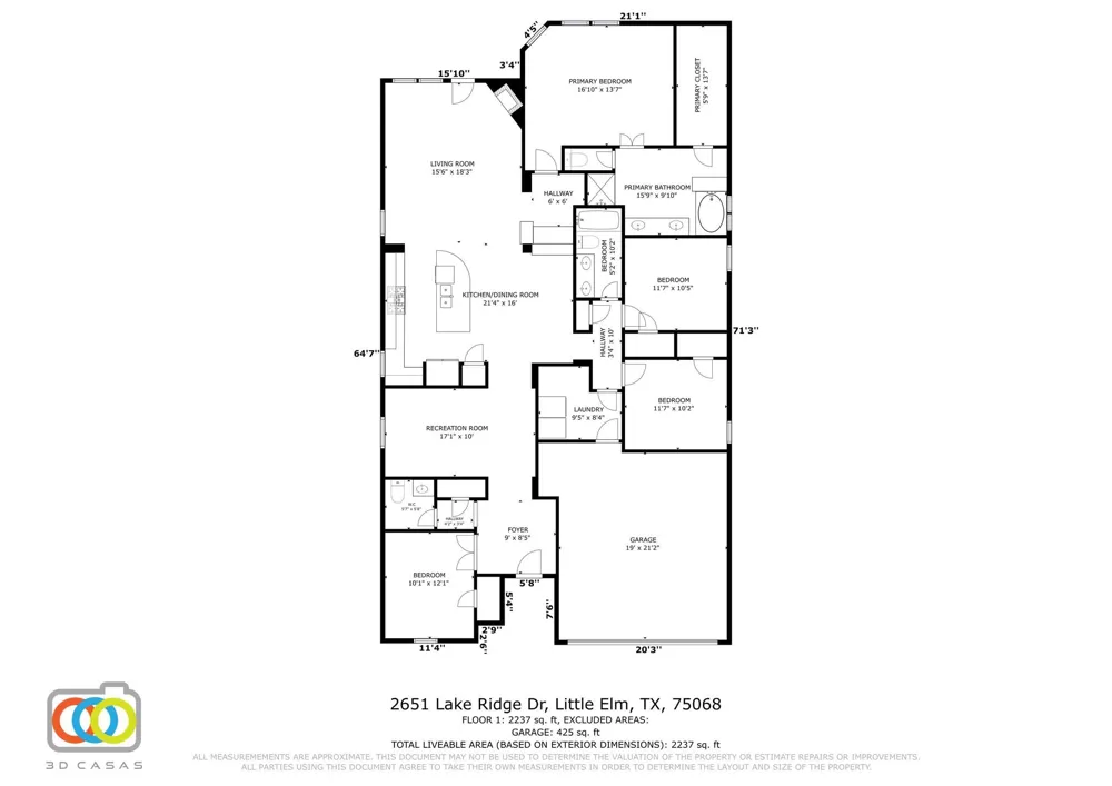 2651 Lake Ridge Drive Little Elm, TX 75068