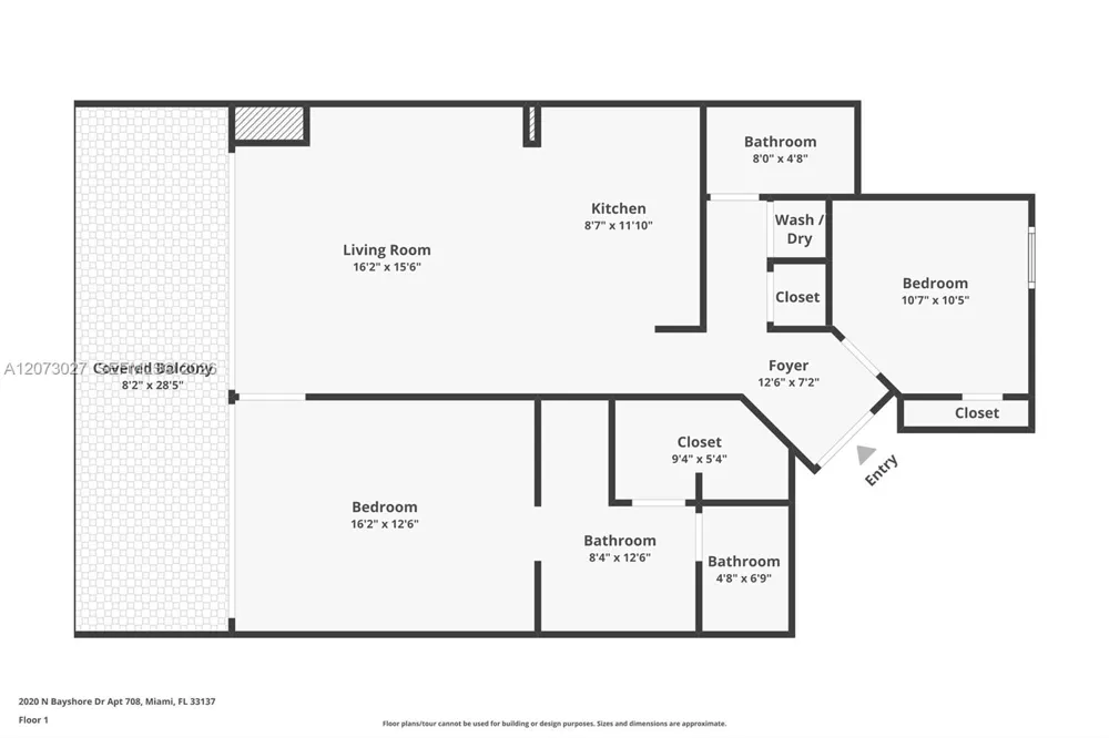 2020 Bayshore Dr #708 Miami, FL 33137