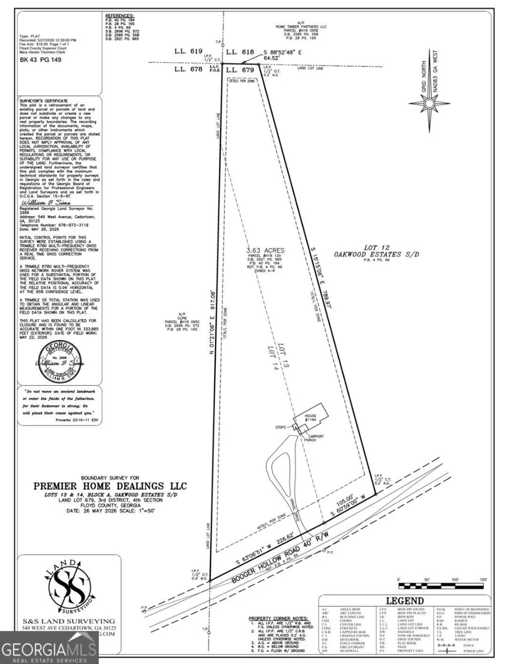 1194 Booger Hollow RD SW Lindale, GA 30147