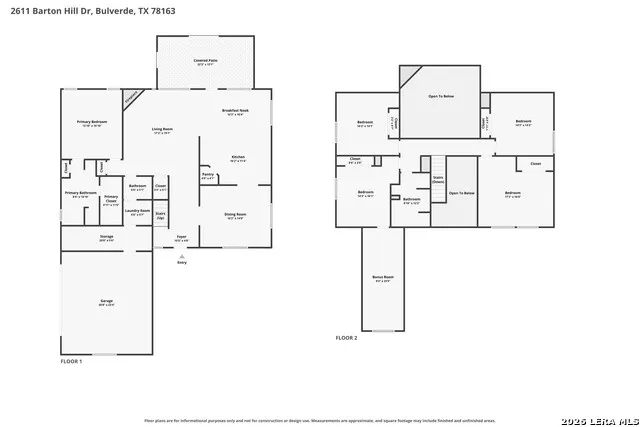 2611 Barton Hill Dr Bulverde, TX 78163