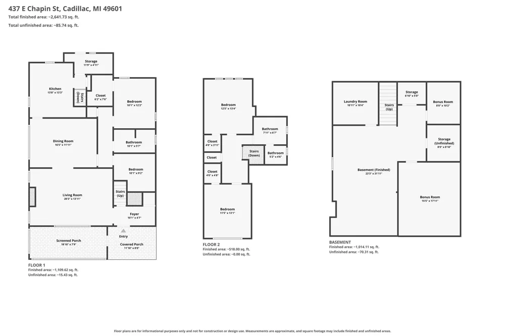 437 E Chapin Street Cadillac City, MI 49601