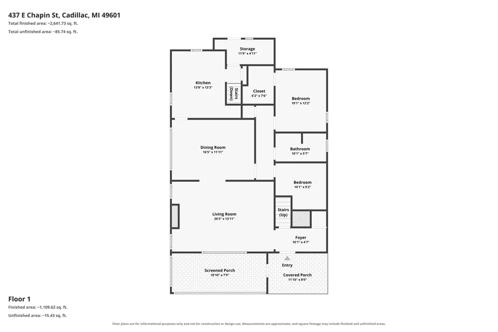 437 E Chapin Street Cadillac City, MI 49601