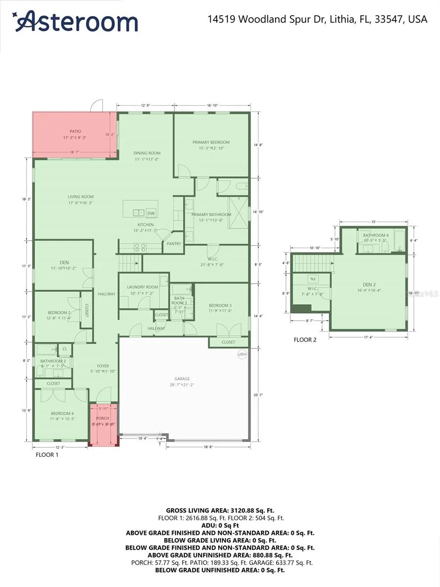 14519 WOODLAND SPUR DRIVE Lithia, FL 33547