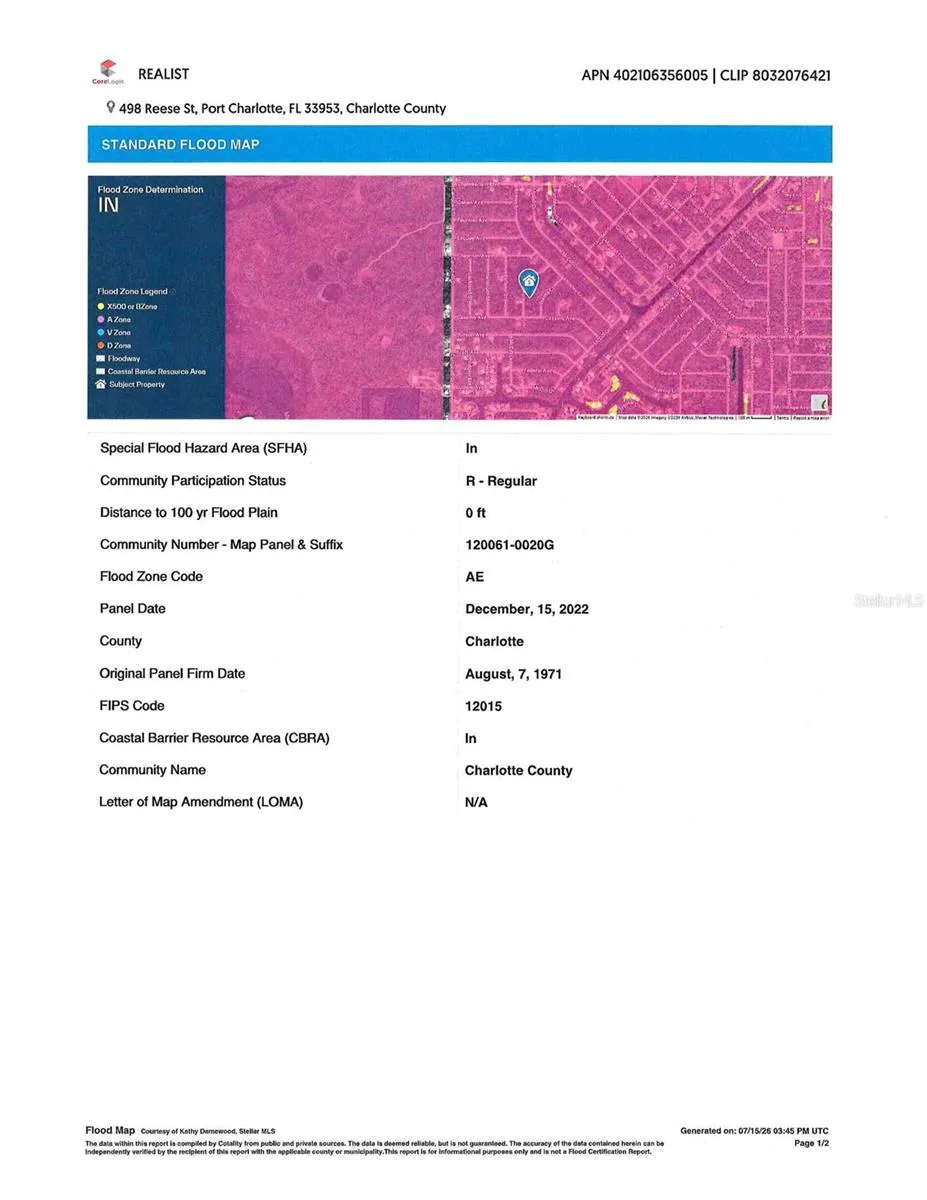 498 REESE STREET Port Charlotte, FL 33953