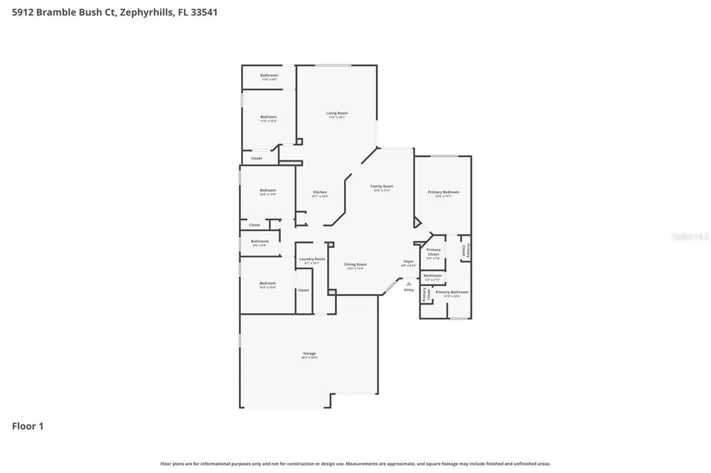 5912 BRAMBLE BUSH COURT Zephyrhills, FL 33541