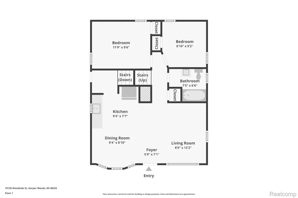 19120 Woodside Street Harper Woods City, MI 48225