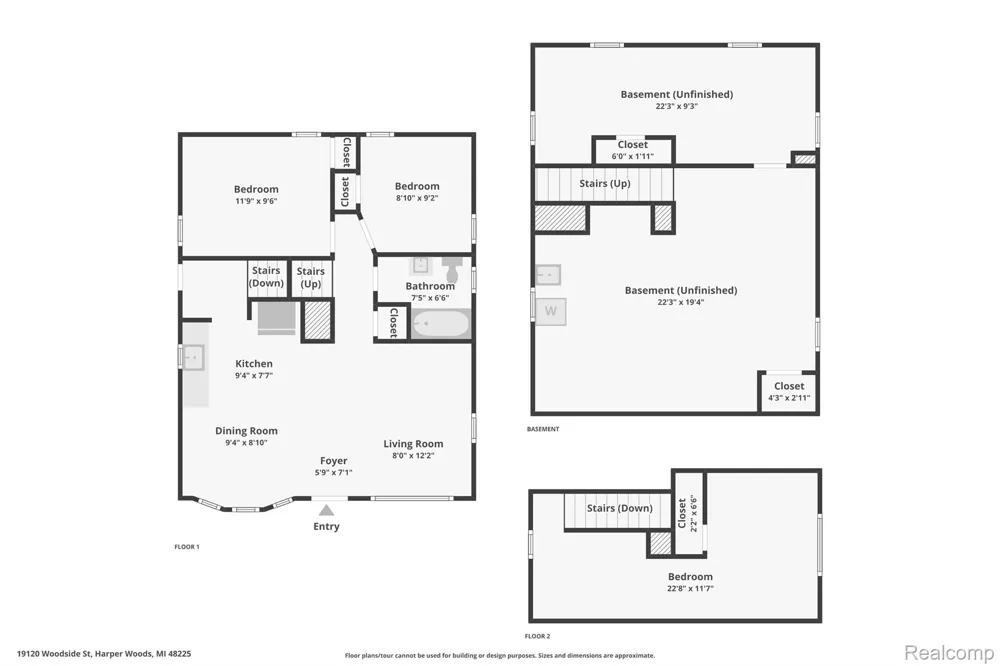 19120 Woodside Street Harper Woods City, MI 48225